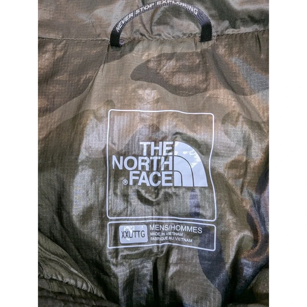 The North Face Jacket Mens XXL Olive Green ThermoBall Quilted Full Zip Puffer